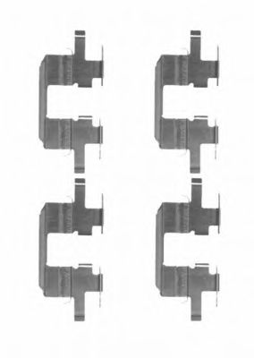 HELLA PAGID 8dz355204151 -  Комплектующие, колодки дискового тормоза